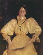 William Merritt Chase Golden noblewoman Germany oil painting artist